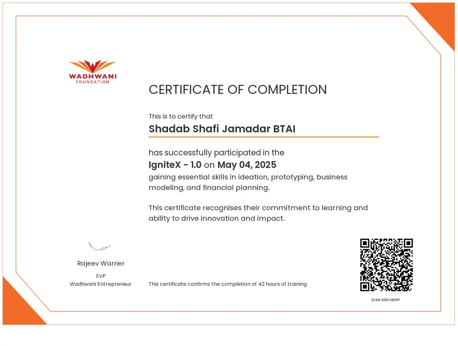 Wadhwani IgniteX Startup Program preview